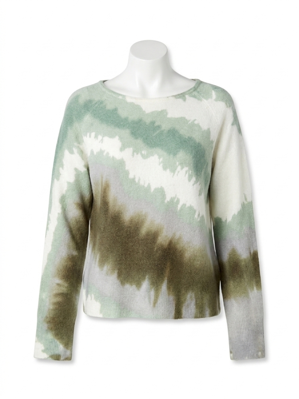 NEW CHARLIE B reversible printed sweater in tea